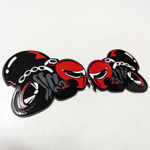 Individuelles 3D HellBee Black Widow Spider Kotflügel-Emblem für Dodge_3