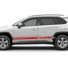 Toyota RAV4 Side Racing Stripes Vinyl Aufkleber Grafikaufkleber passend für Toyota RAV4
 2