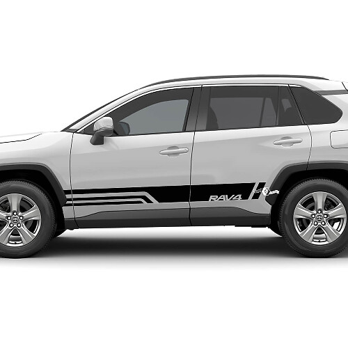 Seitenflügelstreifen Grafik-Vinylaufkleber Grafikaufkleber passend für Toyota RAV4

