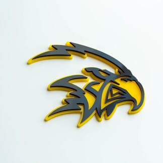 Benutzerdefinierte 3D-Abzeichen Trackhawk Hellhawk Logo Fender Badges Emblem
 1