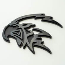 Benutzerdefinierte 3D-Abzeichen Trackhawk Hellhawk Black Logo Fender Badges Emblem
 8