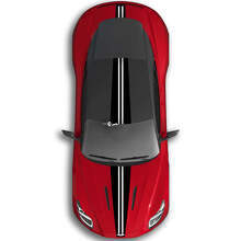 Aston Martin DB11 Komplettkörper Zwei Farben Streifen Motorhaube Dach Kofferraum Vinyl-Aufkleber 2