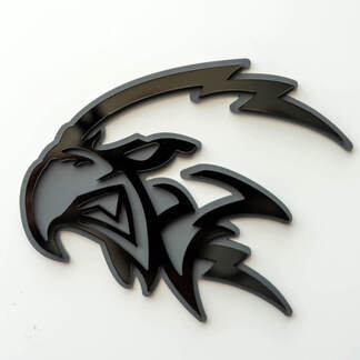 Benutzerdefinierte 3D-Abzeichen Trackhawk Hellhawk Black vs Grey Logo Fender Badges Emblem
