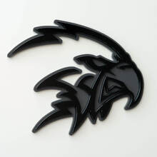 Benutzerdefinierte 3D-Abzeichen Trackhawk Hellhawk Black vs Grey Logo Fender Badges Emblem
 4