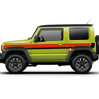 2X Suzuki JIMNY Two Colors Stripes Side Doors Decal Sticker GraphicsVehicle Parts & Accessories, Car Tuning & Styling, Body & Exterior Styling!
 1