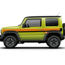 2X Suzuki JIMNY Two Colors Stripes Side Doors Decal Sticker GraphicsVehicle Parts & Accessories, Car Tuning & Styling, Body & Exterior Styling!
 2