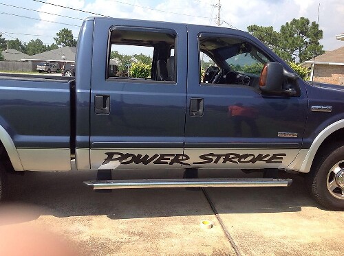 Power Stroke Style Tür-Vinyl-Aufkleber für Musclecar Super Duty