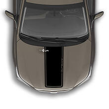 Doppelstreifen-Vinylaufkleber für die Motorhaube, passend für Suba Outback
 3