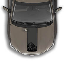 Kapuzenstreifen-Mountains-Vinyl-Aufkleber, passend für Suba Outback
 2