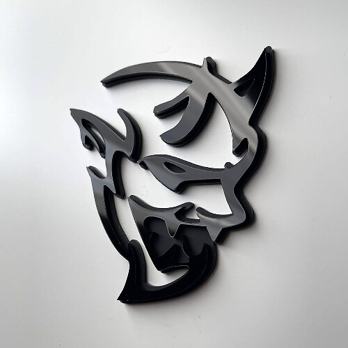 Individuelles 3D-Abzeichen Demon Dodge Charger Challenger Logo Kotflügelabzeichen Emblem 2