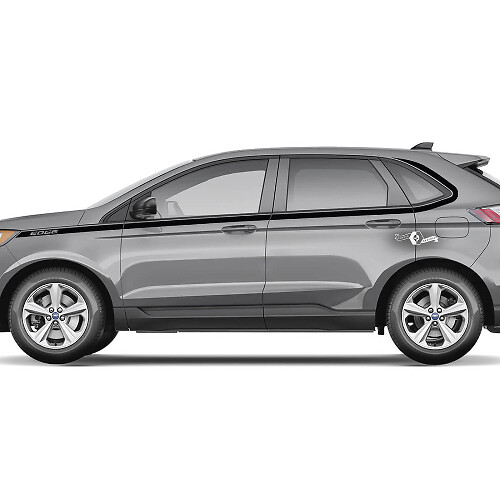 Ford Edge Doors Line unter den Fenstern Vinyl Rocker Panel Stripes Karosserieaufkleber Vinyl-Grafikaufkleber
