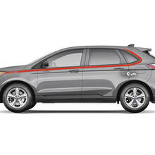 Ford Edge Doors Line unter den Fenstern Vinyl Rocker Panel Stripes Karosserieaufkleber Vinyl-Grafikaufkleber
 2