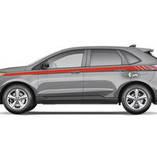 Ford Edge Line Strobe unter den Fenstern Vinyl Rocker Panel Stripes Karosserieaufkleber Vinyl-Grafikaufkleber
 2