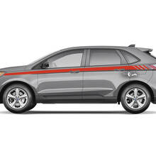 Ford Edge Line Strobe unter den Fenstern Vinyl Rocker Panel Stripes Karosserieaufkleber Vinyl-Grafikaufkleber
 2