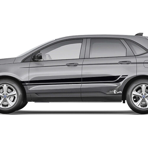 Ford Edge Line Strobe unter den Fenstern Vinyl Rocker Panel Stripes Karosserieaufkleber Vinyl-Grafikaufkleber
