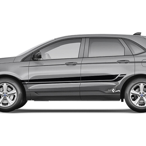 Ford Edge Line Strobe unter den Fenstern Vinyl Rocker Panel Stripes Karosserieaufkleber Vinyl-Grafikaufkleber
