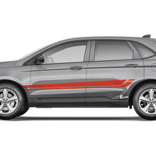 Ford Edge Line Strobe unter den Fenstern Vinyl Rocker Panel Stripes Karosserieaufkleber Vinyl-Grafikaufkleber
 2