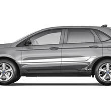Ford Edge Line Strobe unter den Fenstern Vinyl Rocker Panel Stripes Karosserieaufkleber Vinyl-Grafikaufkleber
 3