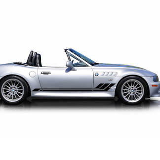 Paar BMW Z3 Flügelstreifen Seitentüren Vinyl Aufkleber Aufkleber
 1