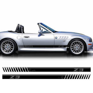 Paar BMW Z3 Strobe Stripes Side Doors Vinyl Aufkleber Aufkleber
 1