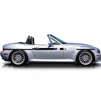 Paar BMW Z3 M Streifen Seitentüren Vinyl Aufkleber Aufkleber
