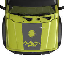 Suzuki JIMNY Hood Mountains Sun Map Logo Aufkleber Aufkleber Grafiken
 2