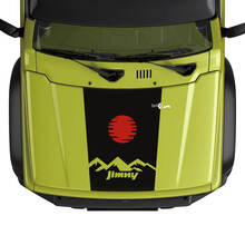 Suzuki JIMNY Hood Mountains Sun Map Logo Aufkleber Aufkleber Grafiken
 3