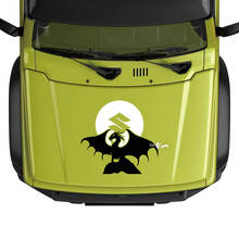 Suzuki JIMNY Hood Dragon on Sun Logo-Aufkleber
 4