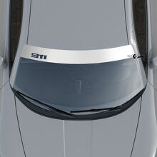 911 Logo Windschutzscheibe mit Hintergrundstreifen Kit Aufkleber 3 Für Porsche 911 3