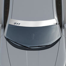 Porsche 911 Windschutzscheiben-Aufkleber mit Hintergrundstreifen
 2