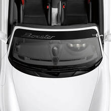 Aufkleber für die Windschutzscheibe mit Porsche Boxster-Logo und Hintergrundstreifen
 2