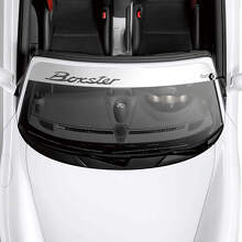 Porsche Boxster Logo Windschutzscheibe mit Hintergrundstreifen Kit Aufkleber Sticker
 3