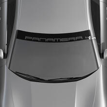 Aufkleber für die Windschutzscheibe mit Porsche Panamera-Logo und Hintergrundstreifen
 3