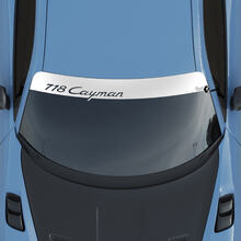 Aufkleber für die Windschutzscheibe mit Porsche Turbo GT-Logo und Hintergrundstreifen
 2