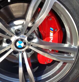 BMW M Power Brake Caliper 2 Größe M Farben X8 hitzebeständiger Aufkleber Aufkleber Logo 2 Größe

