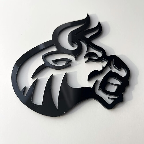 Individuelles 3D-Emblem Bull Angry Logo Kotflügel-Emblem Abzeichen 2