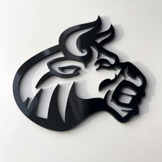 Benutzerdefinierte 3D-Abzeichen Bull Angry Logo Fender Badges Emblem
 1