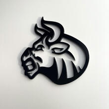 Benutzerdefinierte 3D-Abzeichen Bull Angry Logo Fender Badges Emblem
 2