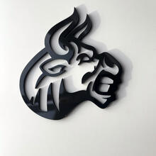 Benutzerdefinierte 3D-Abzeichen Bull Angry Logo Fender Badges Emblem
 3