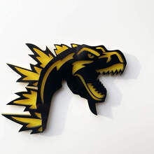 Benutzerdefinierte 3D-Abzeichen Godzilla Angry Logo Fender Badges Emblem
 2