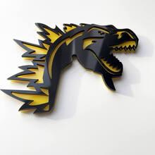 Benutzerdefinierte 3D-Abzeichen Godzilla Angry Logo Fender Badges Emblem
 3