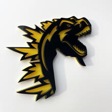 Benutzerdefinierte 3D-Abzeichen Godzilla Angry Logo Fender Badges Emblem
 4