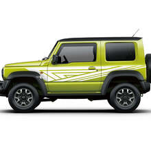 Abstrakte Linien Seitenaufkleber für Türen Decal Sticker für Suzuki JIMNY 2