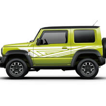 Suzuki JIMNY Seitengrafiken, Türaufkleber, Logo-Linien-Aufkleber
 2