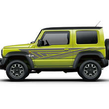 Abstrakte Linien Seitenaufkleber für Türen Decal Sticker für Suzuki JIMNY 3