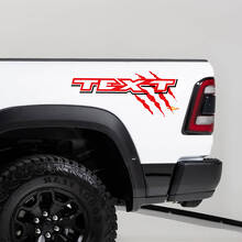 TRX Kratzer Seitenwand Vinyl-Aufkleber Paar für Dodge Ram TRX_2