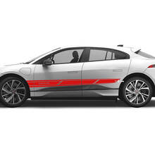 Jaguar I Pace Side Stripes Graphics Doors Aufkleber Logo Lines Aufkleber
 2