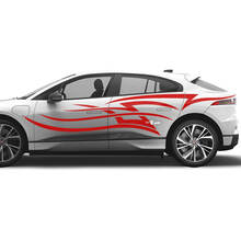 Jaguar I Pace Side Tattoo Stripes Graphics Doors Aufkleber Logo Lines Aufkleber
 2