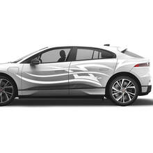 Jaguar I Pace Side Tattoo Stripes Graphics Doors Aufkleber Logo Lines Aufkleber
 3