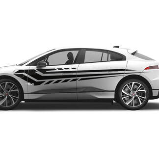 Jaguar I Pace Side Modern Graphics Doors Aufkleber Logo Lines Aufkleber
 1